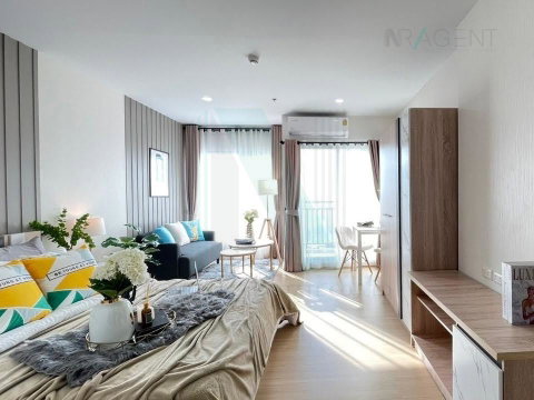 For rent, Supalai Veranda, Phasi Charoen Station, STUDIO, 19th floor, Building B, near MRT Phasi Charoen.