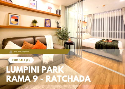 Condos for sale : Urgent Sale 📍 Lumpini Park Rama 9 - Ratchada 📍 Fully furnished and equipped with appliances; near MRT Rama 9.