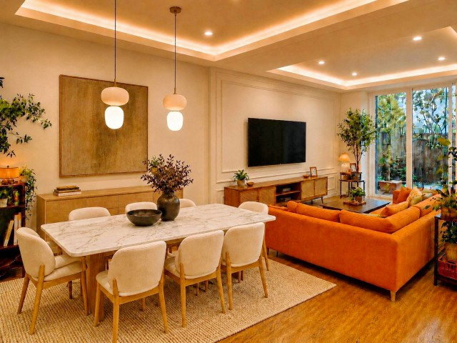 picture 			near BTS PhromPhong 2 story townhome for rent located 500 m. from Phrom Si Intersection  and The Cit           - 2/8
