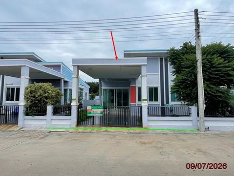 บ้านเดี่ยว 37.9 ตร.วา ทรัพย์มณี 999 เฟส 4 ปลวกแดง ระยอง 1.7M