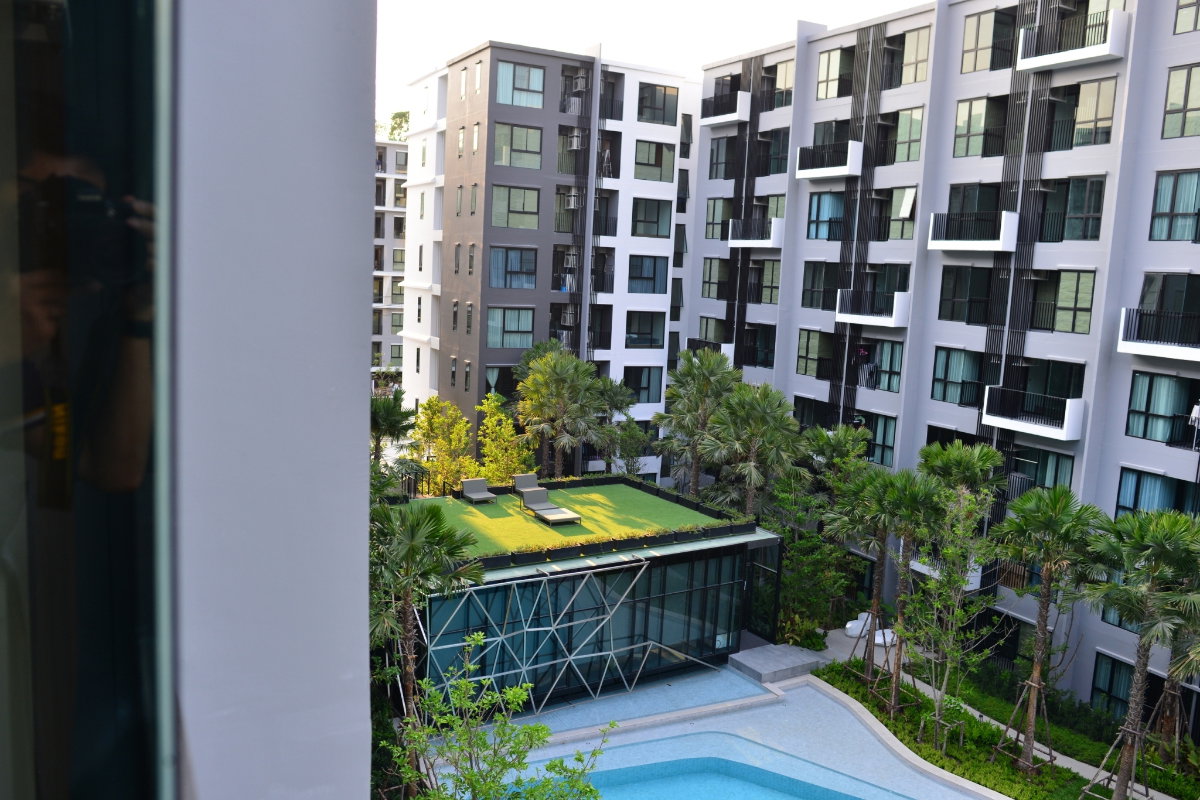 picture For Rent: KAVE Town Space, next to Bangkok University | Building A, 5th Floor, Pool View - 14/19
