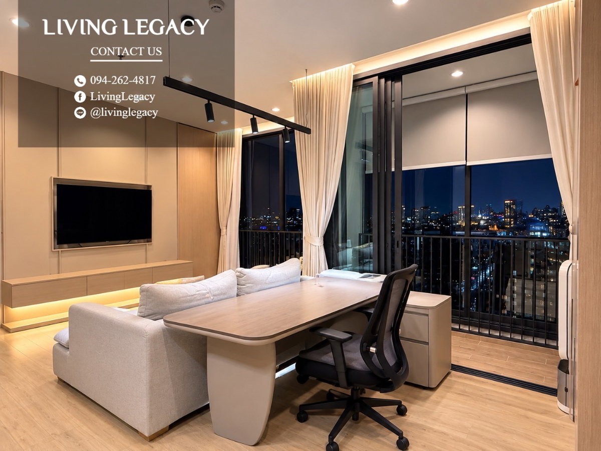 รูป TLV3AO เช่าด่วน คอนโด Quinn Sukhumvit 101 77 ตร.ม. | ชั้น 29 | 2 ห้องนอน | 2 ห้องน้ำ 75,000 บาท/เดือน line id : @livinglegacy - รูปที่ 5/10