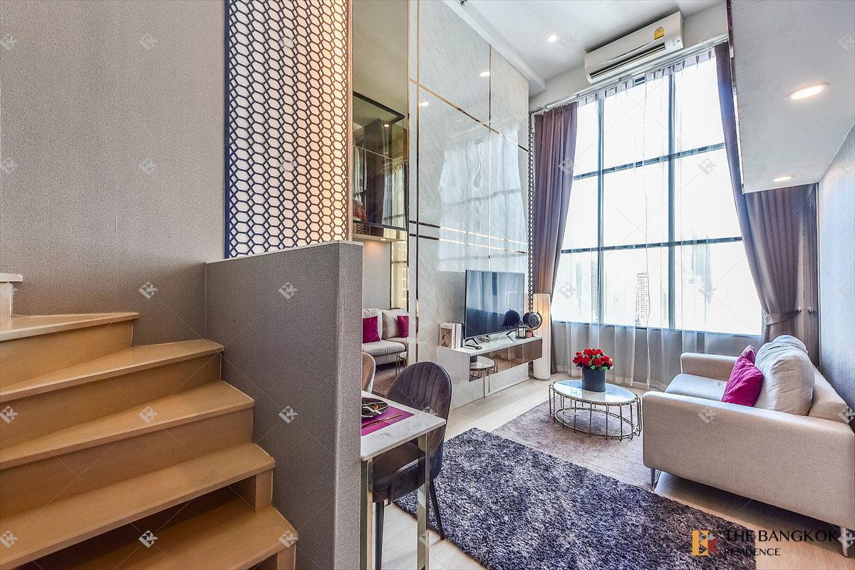 รูป 💜💜KnightsBridge Prime Sathorn High-Floor Loft 2 ชั้น แต่งครบ ห้องสวยมาก พร้อมอยู่ ใกล้ BTS ช่องนนทรี💜💜 - รูปที่ 5/16