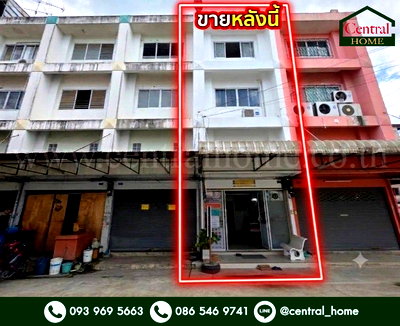อาคารพาณิชย์ สมุทรสาคร : ตึกแถว 3.5 ชั้น รีโนเวทแล้ว ต่อเติมพื้นที่ใช้สอย ถ.พุทธมณฑลสาย 5