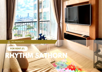 Condos for rent : For Rent 📍 Rhythm Sathorn 📍 Fully furnished and equipped with appliances; near BTS Surasak.
