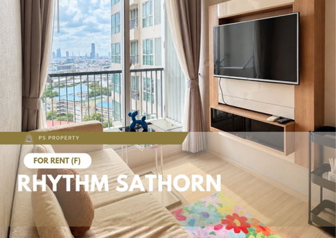ให้เช่า 📍 Rhythm Sathorn 📍 เฟอร์นิเจอร์ และ เครื่องใช้ไฟฟ้าครบ ใกล้ BTS สุรศักดิ์