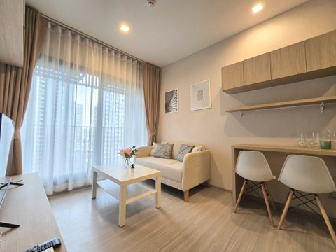 PFD-08976 Condo for rent Life Asoke Hype (Life Asoke Hype), minimalist style room, fully furnished.