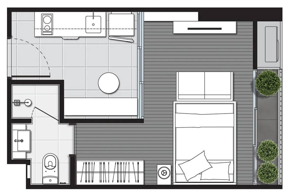 รูป For rent Noble Around Ari ตกแต่งครบ พร้อมเข้าอยู่ ใกล้ BTSอารีย์-RW008496 - รูปที่ 12/12
