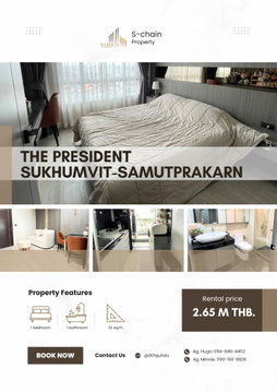 ðïļð For sale ðâĻ The President SukhumvitâSamutprakan âĻ NO-080