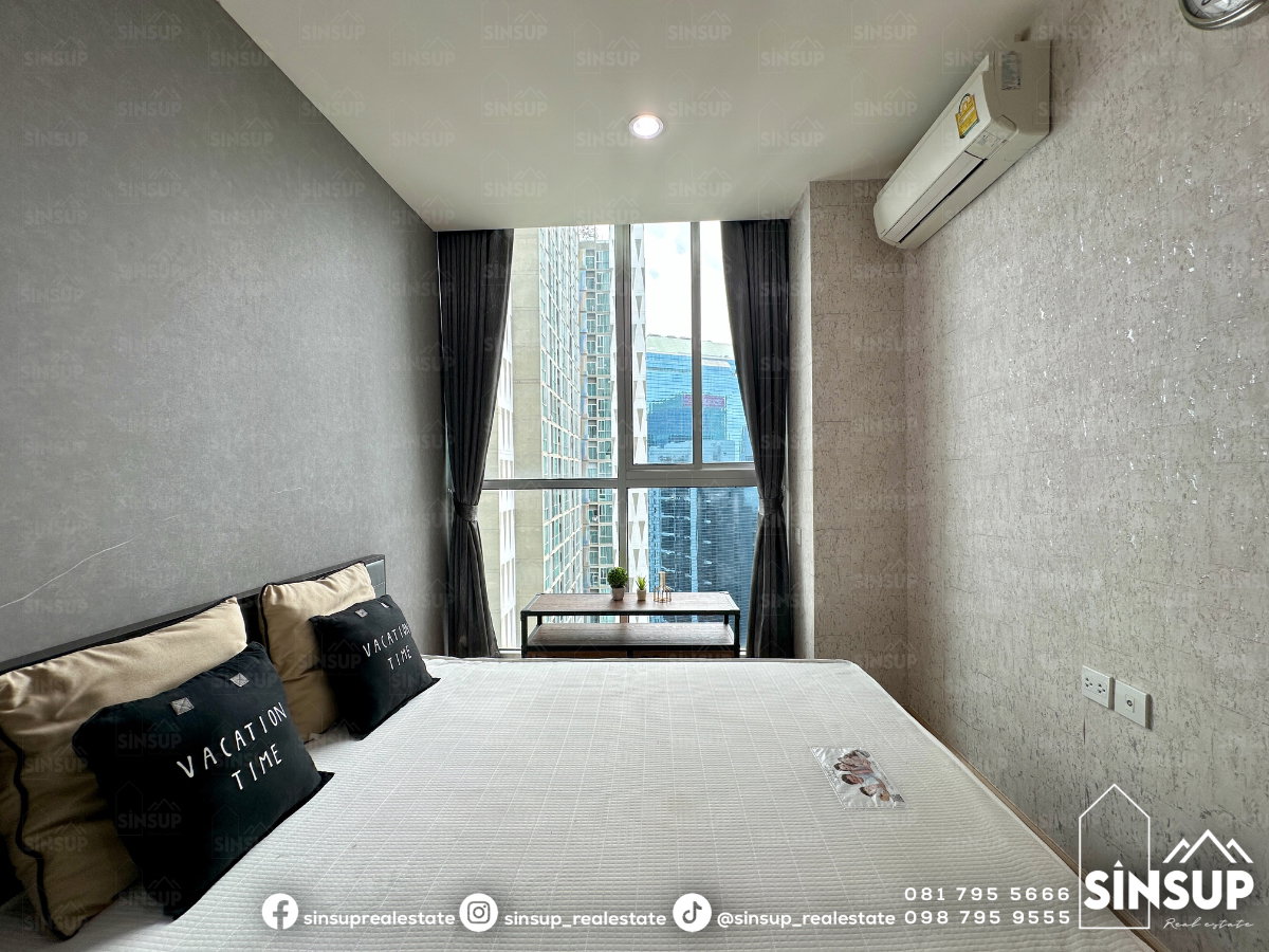 picture 🌆 For Rent | 𝐍𝐨𝐛𝐥𝐞 𝐑𝐞𝐯𝐨𝐥𝐯𝐞 𝐑𝐚𝐭𝐜𝐡𝐚𝐝𝐚 Spacious Combined Unit, 52 Sq.m. | 2 Bedrooms | Near MRT Thailand Cultural Centre - 4/20