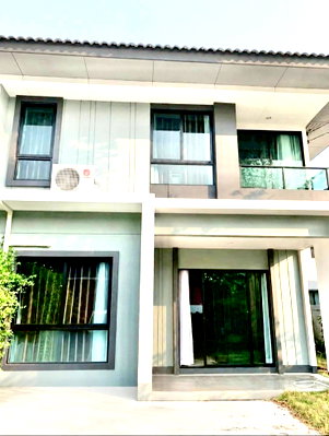 เช่าบ้านแฝด เดอะ บริโอ้ มอลล์ : ให้เช่าบ้านแฝด คณาสิริ ศาลายา-ปิ่นเกล้า แบบ 4 หัองนอน 2ห้องน้ำ