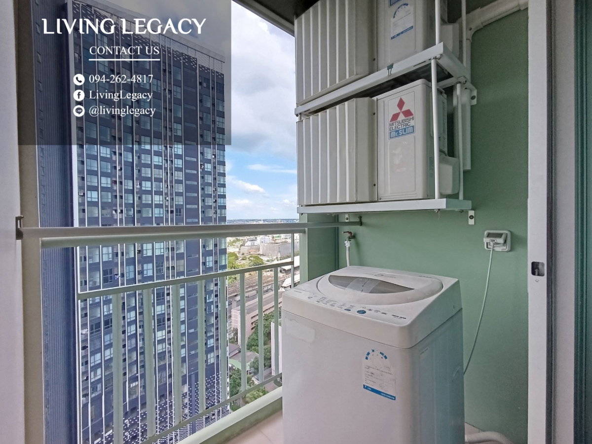 รูป LT46A4EH เช่าด่วน คอนโด Lumpini Place Srinakarin - Huamark Station 26 ตร.ม. | ชั้น 24 | 1 ห้องนอน | 1 ห้องน้ำ 10,000 บาท/เดือน line id : @livinglegacy - รูปที่ 12/12
