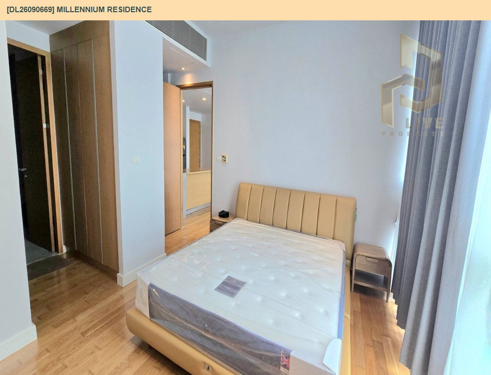 รูป DL26090669 ให้เช่าคอนโด มิลเลนเนียม เรสซิเด้นส์ แอท สุขุมวิท (Millennium Residence) ใกล้ BTS อโศก พร้อมเข้าอยู่ โทรด่วน 0653619502 LineID @952jdxxk - รูปที่ 3/7