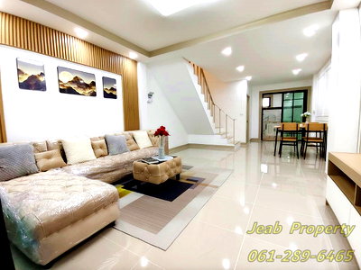 ทาวน์โฮม นนทบุรี : AAA.  บ้านสวย ถนนเมน ตรงข้ามสวน ซอยกันตนา  #หมู่บ้านพร้อมจิต บางใหญ่