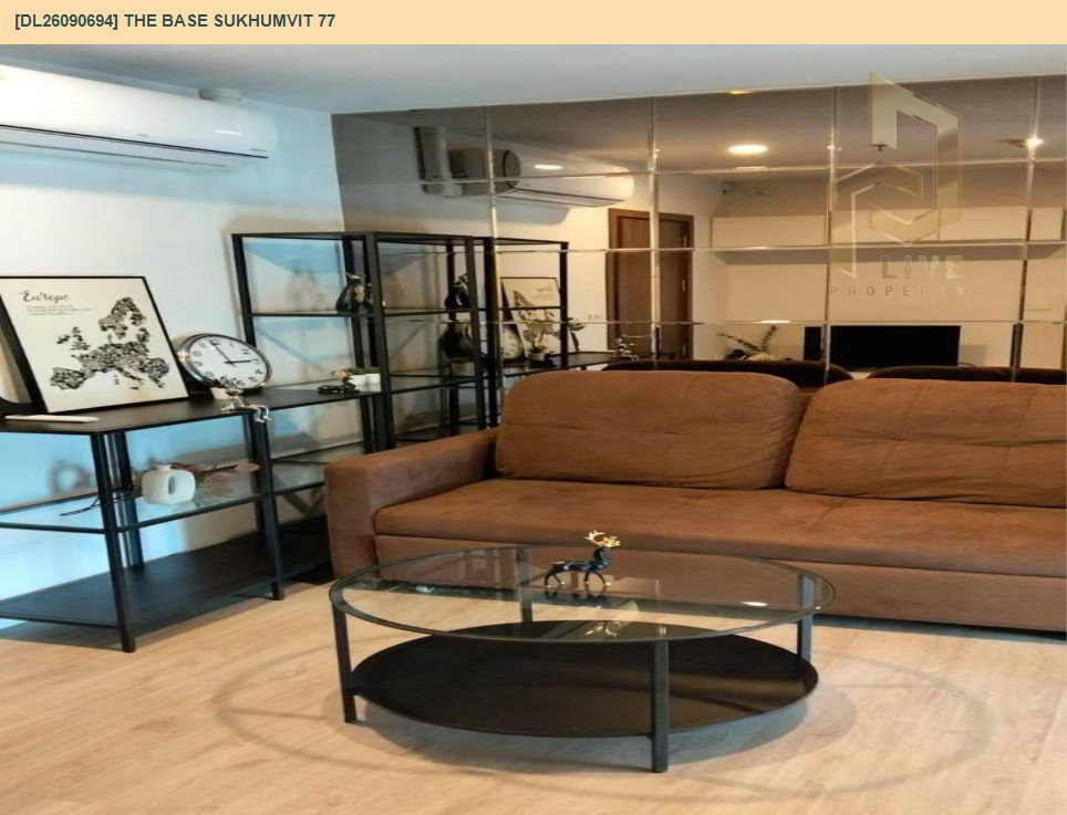 รูป DL26090694 ให้เช่าคอนโด เดอะ เบส สุขุมวิท 77 (The Base Sukhumvit 77) ใกล้ BTS อ่อนนุช พร้อมเข้าอยู่ โทรด่วน 0653619502 LineID @952jdxxk - รูปที่ 3/7