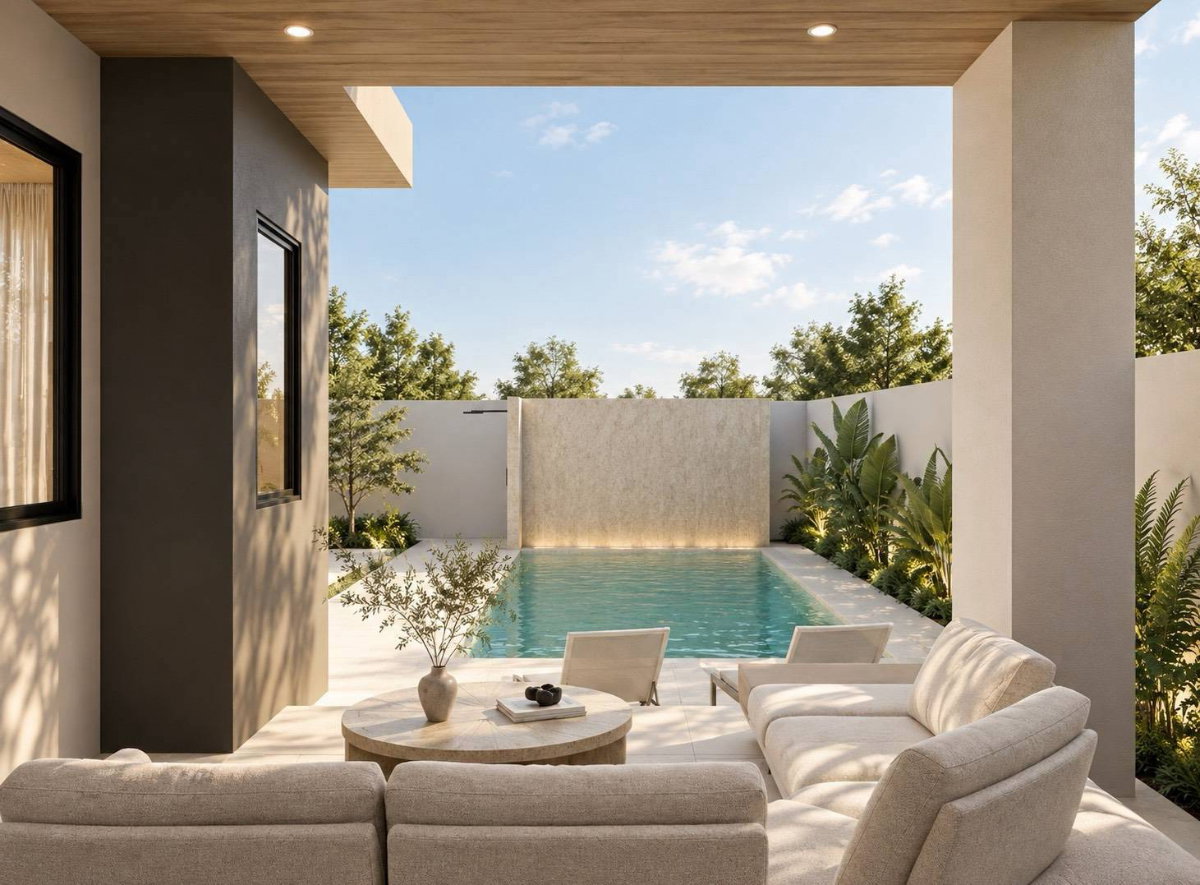 รูป Pool Villa พร้อมอยู่ ใกล้โรงเรียนนานาชาติ | 4 ห้องนอน 4 ห้องน้ - รูปที่ 3/14