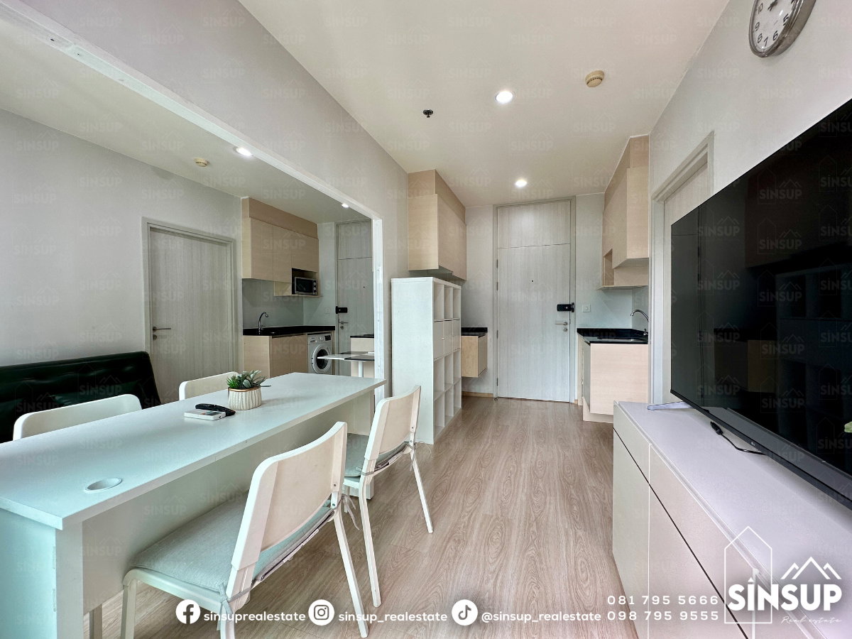 picture 🌆 For Rent | 𝐍𝐨𝐛𝐥𝐞 𝐑𝐞𝐯𝐨𝐥𝐯𝐞 𝐑𝐚𝐭𝐜𝐡𝐚𝐝𝐚 Spacious Combined Unit, 52 Sq.m. | 2 Bedrooms | Near MRT Thailand Cultural Centre - 2/20