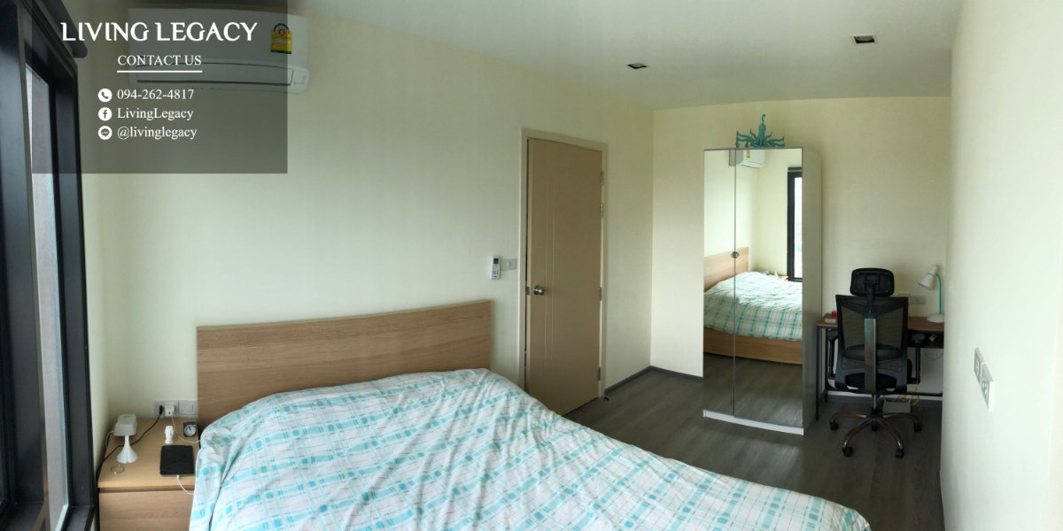 รูป SGPWEN เช่าด่วน คอนโด Rich Park @ Triple Station 28 ตร.ม. | ชั้น 25 | 1 ห้องนอน | 1 ห้องน้ำ 13,000 บาท/เดือน line id : @livinglegacy - รูปที่ 2/10