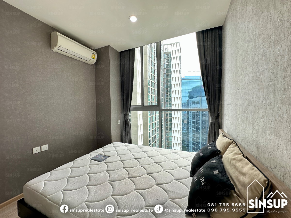 picture 🌆 For Rent | 𝐍𝐨𝐛𝐥𝐞 𝐑𝐞𝐯𝐨𝐥𝐯𝐞 𝐑𝐚𝐭𝐜𝐡𝐚𝐝𝐚 Spacious Combined Unit, 52 Sq.m. | 2 Bedrooms | Near MRT Thailand Cultural Centre - 6/20