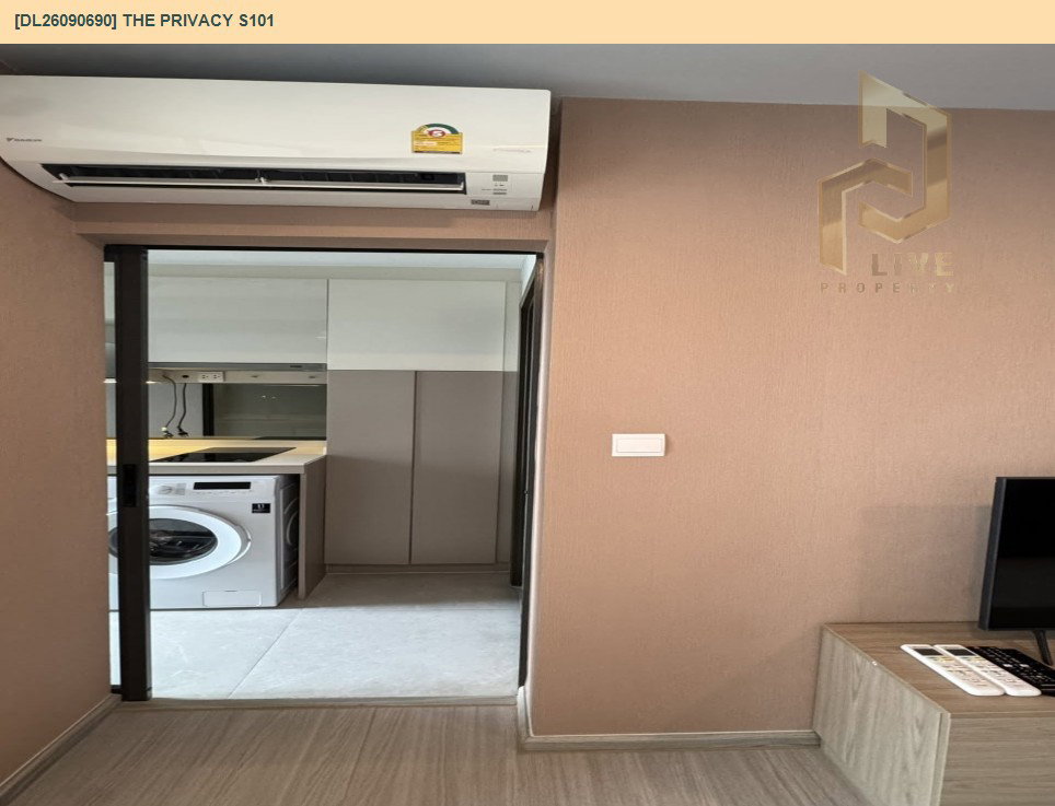 รูป DL26090690 ให้เช่าคอนโด เดอะ ไพรเวซี่ เอส 101 (THE PRIVACY S101) ใกล้ BTS ปุณณวิถี พร้อมเข้าอยู่ โทรด่วน 0614453194 LineID @952jdxxk - รูปที่ 9/10