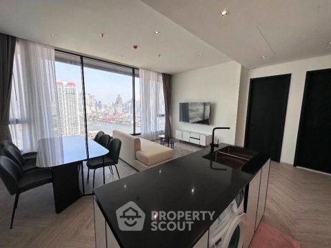 26th-Floor 2-BR Chapter Charoennakhorn - Riverside Near BTS Krung Thon Buri (ID 3342399)