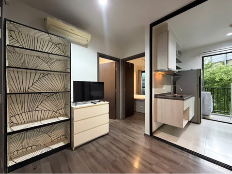 ให้เช่า The Base Park West | ห้องมุม 1 นอน 30 ตร.ม. ชั้น 3 | 14,000 บาท