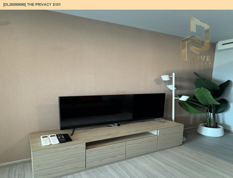 รูป DL26090690 ให้เช่าคอนโด เดอะ ไพรเวซี่ เอส 101 (THE PRIVACY S101) ใกล้ BTS ปุณณวิถี พร้อมเข้าอยู่ โทรด่วน 0614453194 LineID @952jdxxk - รูปที่ 4/10