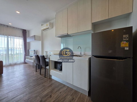 ​For rent at KnightsBridge in Sriracha, with sea view, 1 bedroom, 35 sqm, with bathtub, only 10,000/month! 