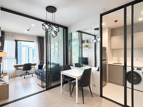 🚩 For Rent Condo LIFE ASOKE - RAMA 9 Building B, Floor 24,1 bed room, Room size 36.00 sqm