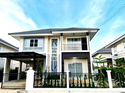 บ้านเดี่ยวให้เช่า :  ให้เช่าบ้านเดี่ยว 2 ชั้น พร้อมคลับเฮาส์และสระว่ายน้ำ ทำเลสันกำแพง   #ASP-H0601   