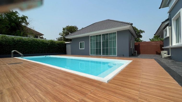 5-bed house for rent, 320 sqm, 400 sq wah, Baan Suan Neramit Watcharaphon - Permsin