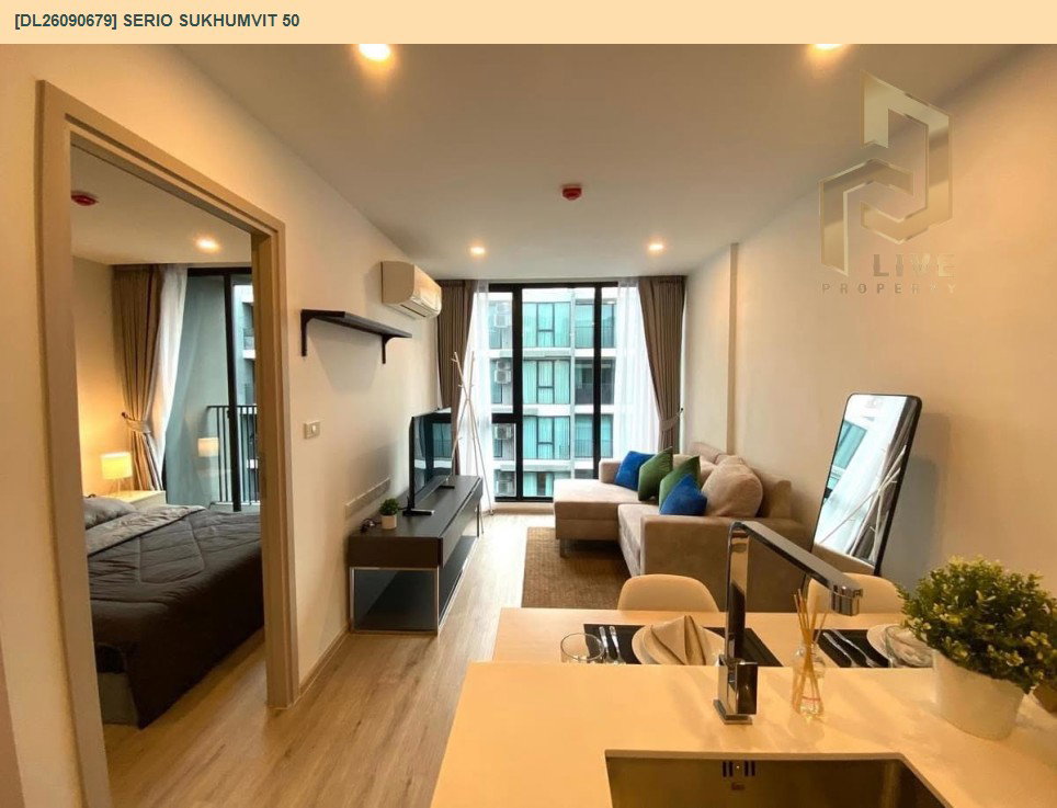 รูป DL26090679 ให้เช่าคอนโด เซอริโอ้ สุขุมวิท 50 (Serio Sukhumvit 50 ) ใกล้ BTS อ่อนนุช พร้อมเข้าอยู่ โทรด่วน 0614453194 LineID @952jdxxk - รูปที่ 2/5