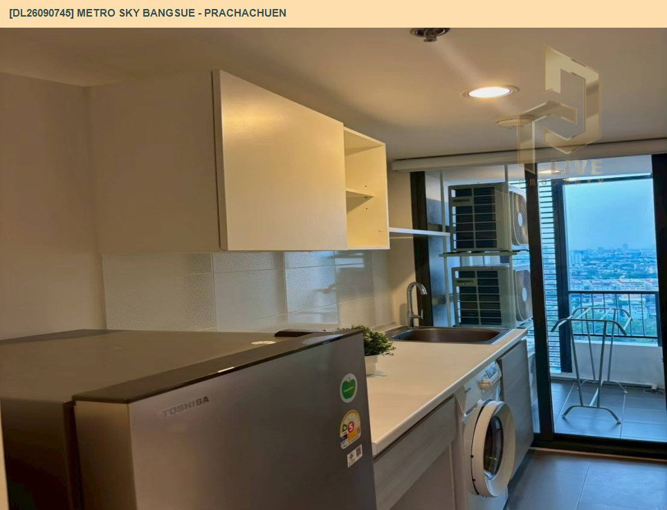 รูป DL26090745 ให้เช่าคอนโด เมโทร สกาย บางซื่อ - ประชาชื่น (Metro Sky Bangsue - Prachachuen) ใกล้ MRT บางซ่อน พร้อมเข้าอยู่ โทรด่วน 0638692663 LineID @952jdxxk - รูปที่ 7/10