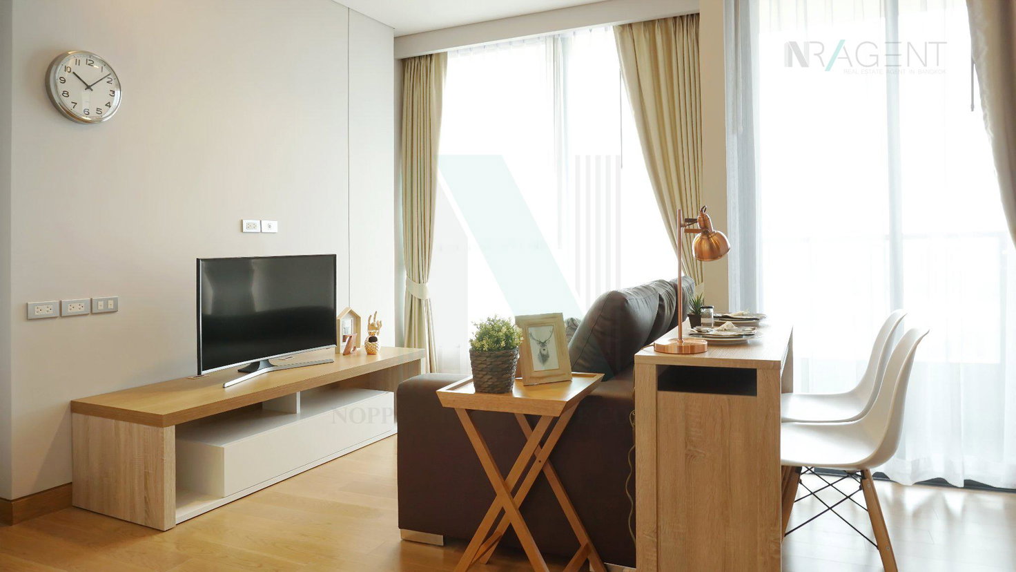 รูป 📣Nice room!📣 ให้เช่าคอนโด เดอะ ลุมพินี 24 อาคาร 1 ชั้น 19 1 ห้องนอน ขนาด 38.00 ตรม ใกล้ รพ.เทพธารินทร์ - รูปที่ 4/8