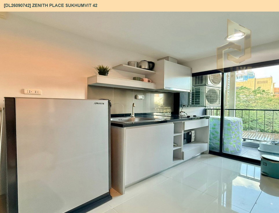 รูป DL26090742 ให้เช่าคอนโด ซีนิธ เพลส สุขุมวิท 42 (Zenith Place Sukhumvit 42) ใกล้ BTS เอกมัย พร้อมเข้าอยู่ โทรด่วน 0653619502 LineID @952jdxxk - รูปที่ 4/6
