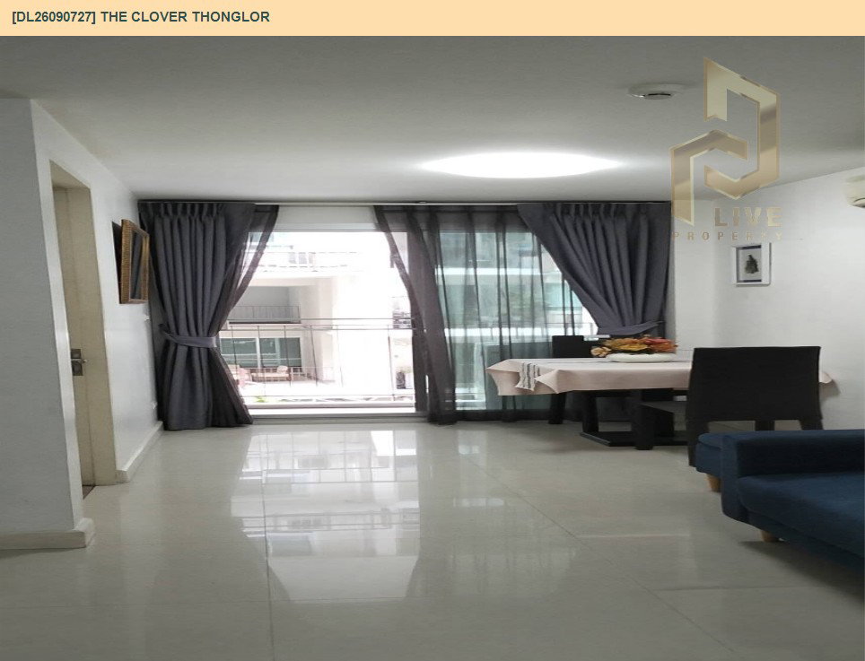 รูป DL26090727 ให้เช่าคอนโด เดอะ โคลเวอร์ ทองหล่อ (The Clover Thonglor) ใกล้ BTS ทองหล่อ พร้อมเข้าอยู่ โทรด่วน 0638692663 LineID @952jdxxk - รูปที่ 4/12
