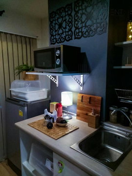 🎊 For Rent Condo LUMPINI VILLE ONNUT - PHATTHANAKAN Building C1, Floor 2,1 bed room, Room size 23.00 sqm
