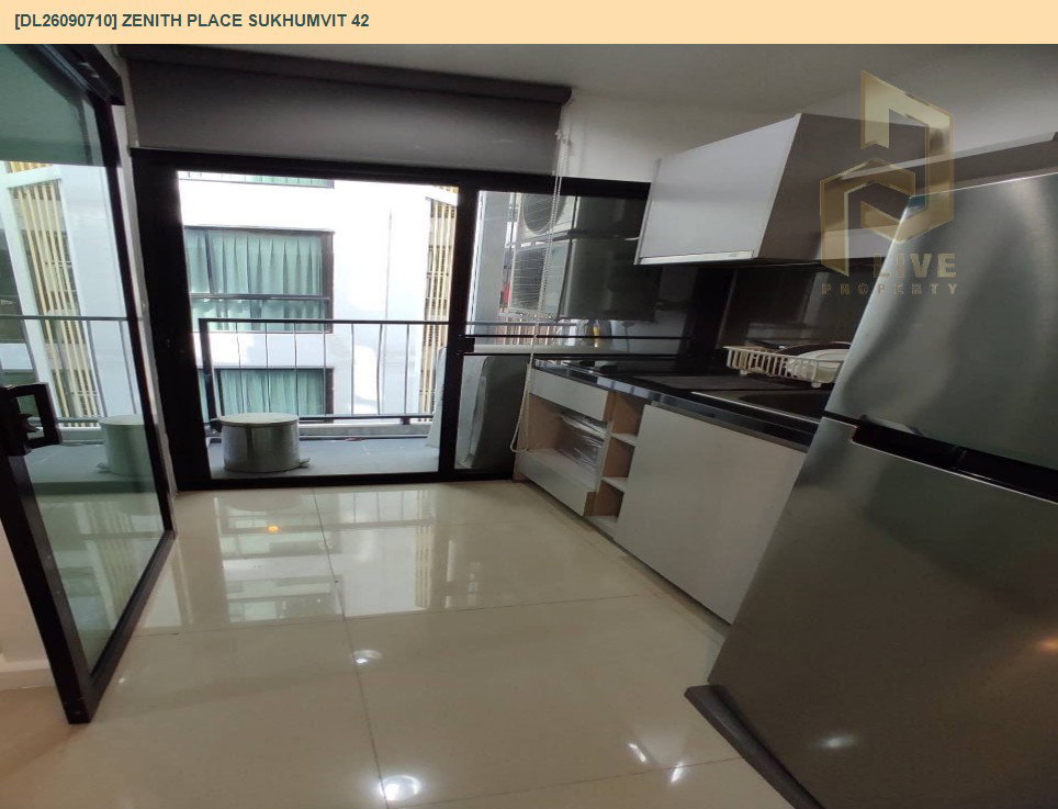 รูป DL26090710 ให้เช่าคอนโด ซีนิธ เพลส สุขุมวิท 42 (Zenith Place Sukhumvit 42) ใกล้ BTS เอกมัย พร้อมเข้าอยู่ โทรด่วน 0638692663 LineID @952jdxxk - รูปที่ 6/7