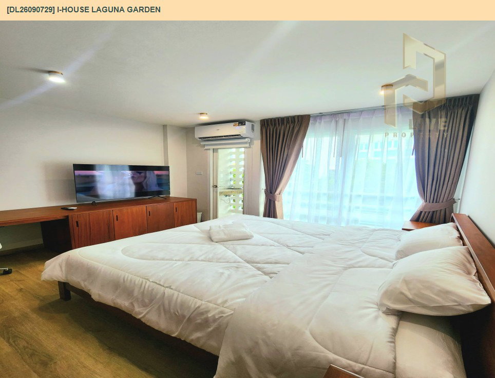 รูป DL26090729 ให้เช่าคอนโด ไอ-เฮาส์ ลากูน่า การ์เด้น (I-House Laguna Garden) ใกล้ MRT เพชรบุรี พร้อมเข้าอยู่ โทรด่วน 0638692663 LineID @952jdxxk - รูปที่ 3/13