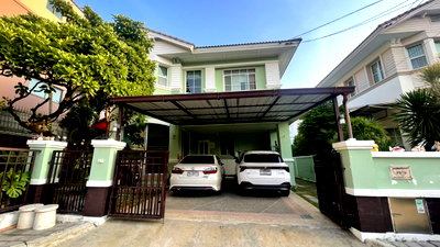 Houses for sale Suwannaphum International Airport : HOT DEAL! Beautiful Corner Detached House for Sale – Mantana Onnut - Outer Ring 1 (Sukhaphiban 2)  | #TPI-3491
