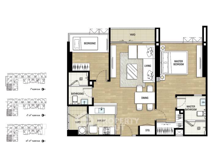 รูป ใกล้ BTS พระโขนง 100 ม. คอนโด 2 ห้องนอน The Room Sukhumvit 69 (ID 514350) - รูปที่ 4/12