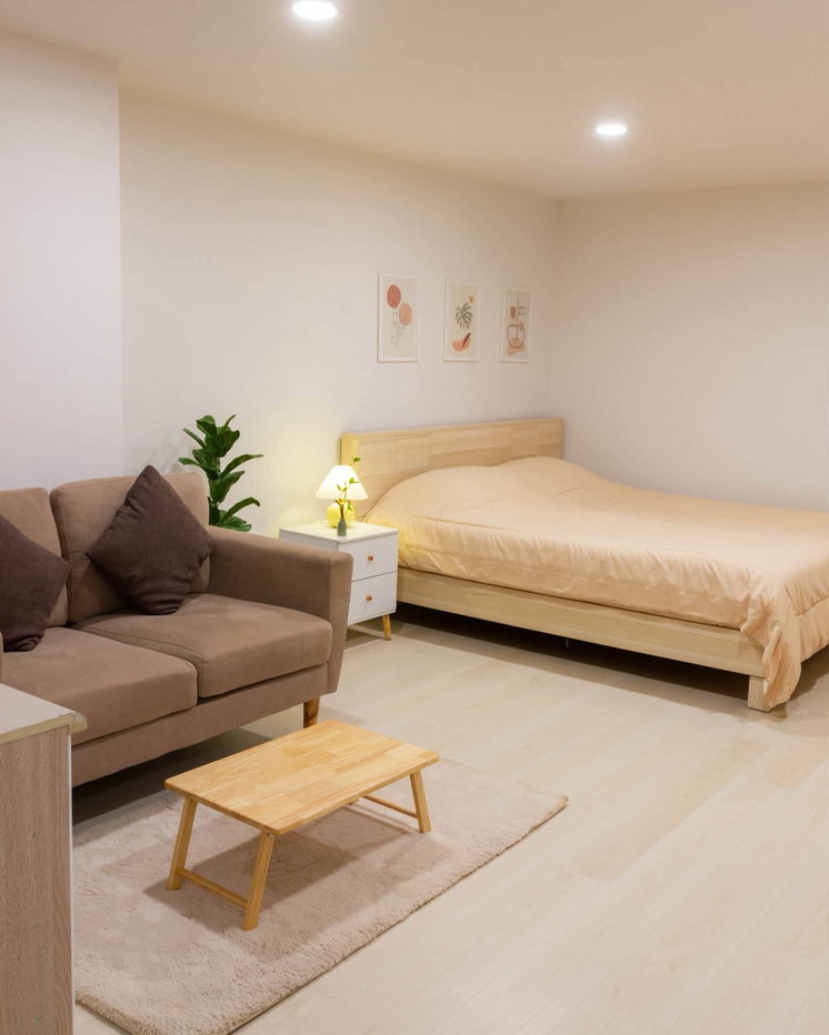 รูป ให้เช่าศรีธนาคอนโดมิเนียม 2 ห้องรีโนเวทใหม่ เพียง 10000 บาทต่อเดือน โทร (0955752068 คุณชมพู) - รูปที่ 12/12