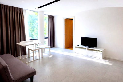 Condos for rent : 			Central Embassy 325m. BTS PhloenChit 320m. 35% Discount Soi NaiLert 1Bed Condo 1Bath at The Nest Ploenchit Corner Unit on the 2nd Floor 41          
