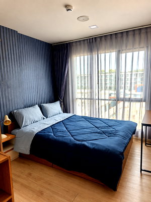 คอนโดให้เช่า : ปล่อยเช่า Kave Condo ตรงข้าม ม.กรุงเทพ รังสิต | ห้องใหญ่ 38 ตร.ม. | 2 ห้องนอน