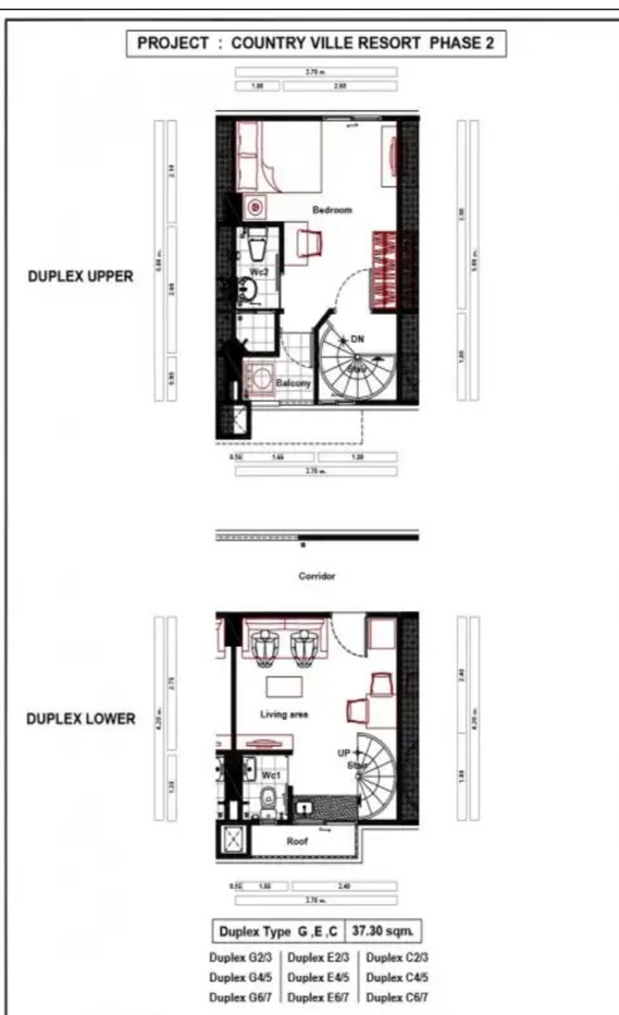 รูป ให้เช่า Duplex Condo ใกล้ MRT ศูนย์ราชการนนทบุรี - รูปที่ 14/14