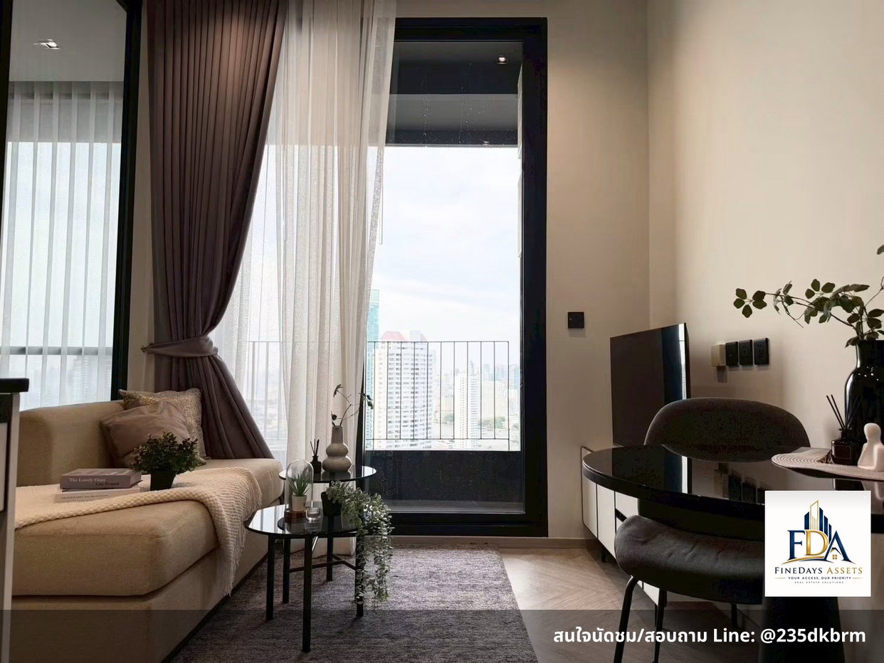 รูป FD-084067✨ ให้เช่าด่วน! Chapter เจริญนคร-ริเวอร์ไซด์ 1 ห้องนอน ชั้นสูง วิวสวย ผนังไม่ติดใคร แต่ - รูปที่ 8/9