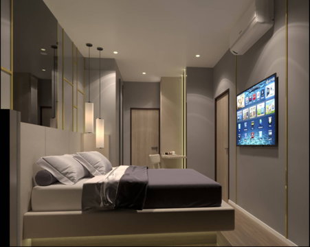 🔥 IDEO Mobi Asoke | Rare Garden-View Unit! 🌿 55 sq.m. | 7th Floor | For Rent THB 35,000 SP.0015