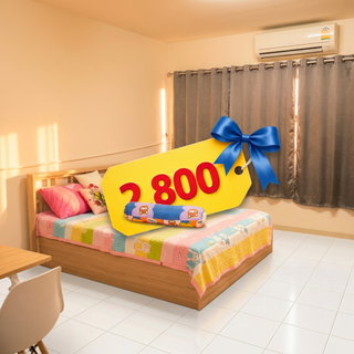 รูปภาพ 🐰 เมืองทองธานี ป็อปปูล่า คอนโด ตึก T6 ชั้น 4  👉 2,800 บ 🖥 แอร์ +TV + ตู้เย็น +น้ำอุ่น  🚶 ม.ศิลปากร 📞 080-545-2028 ☎️ Line ID: @darinmt  