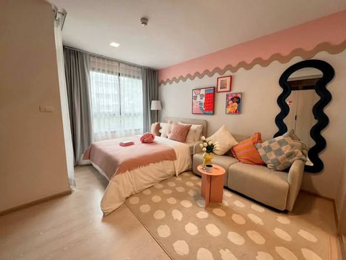 1-bed condo for rent, 24 sqm, dcondo air Lad Krabang