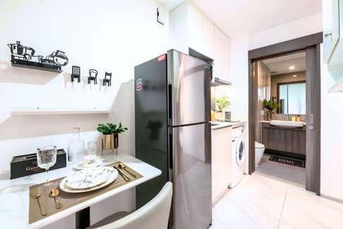 MN085120 | 1Bed | 1Bath | 29sqm | THB 24,000/mo | Fl.23 — Ideo Mobi Asoke Rama 9 Phetchaburi New RCA